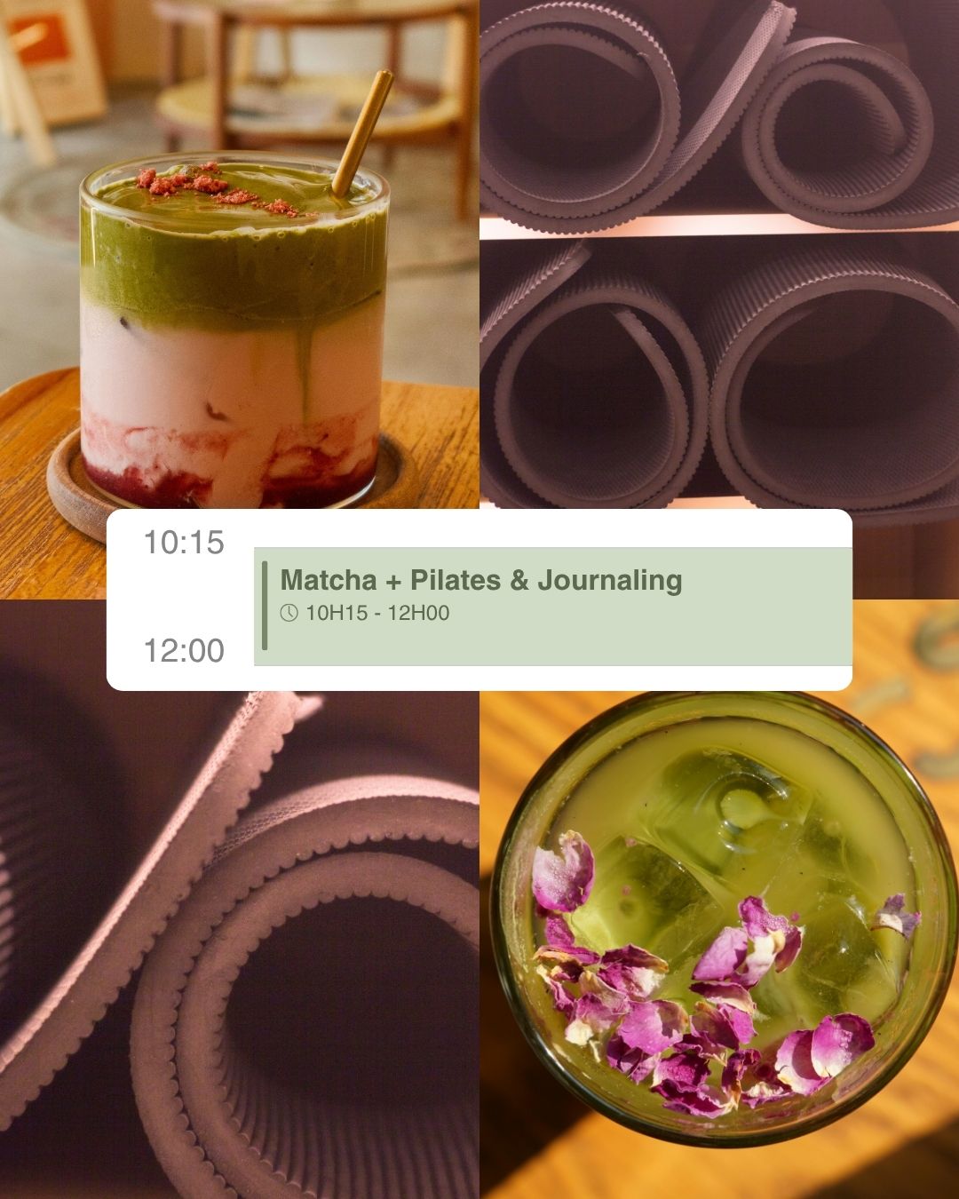 Pilates, Matcha & Journaling à Montréal 🎀🪞🦢 - Firdaws Ambition