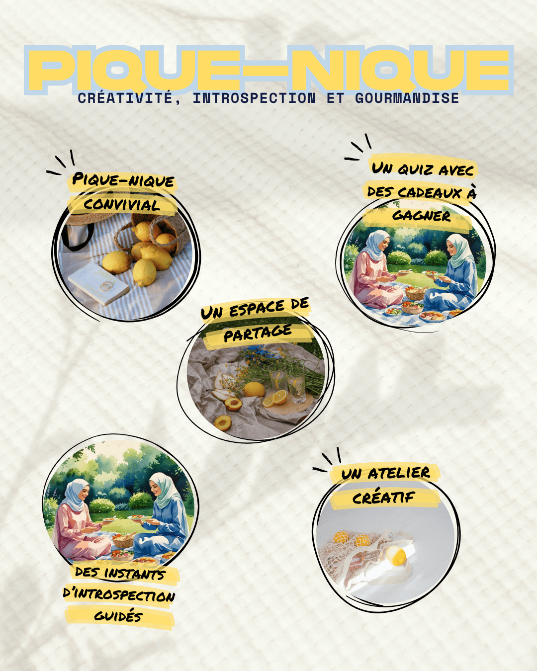 Pique - nique entre sœurs (samedi 23 août à Paris) - Firdaws Ambition