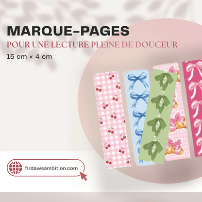 Marque - pages pour sublimer tes lectures - Firdaws Ambition