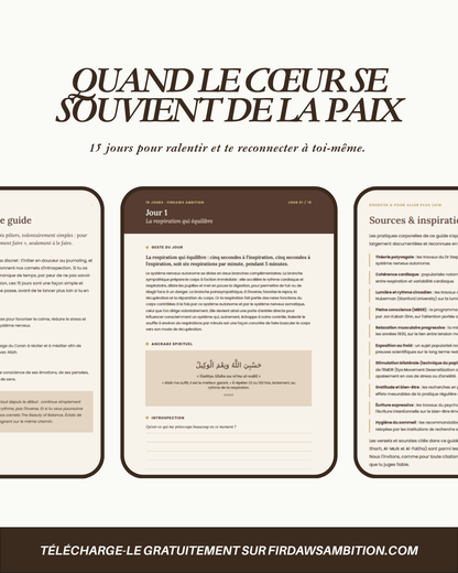 Quand le Cœur Se Souvient de la Paix I Ebook Gratuit 15 Jours
