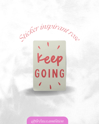 Stickers girly et inspirants – Rose, en anglais - Firdaws Ambition