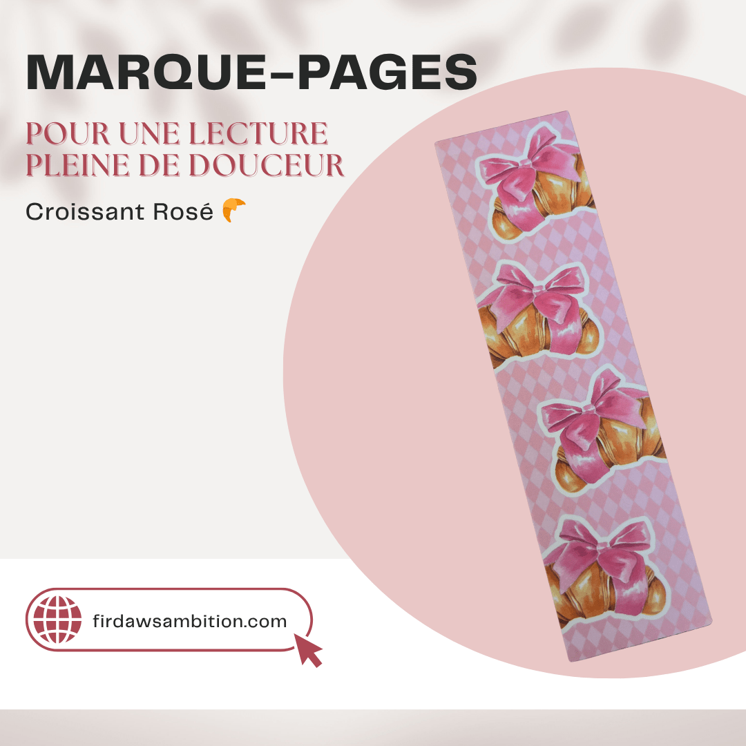 Marque - pages pour sublimer tes lectures - Firdaws Ambition