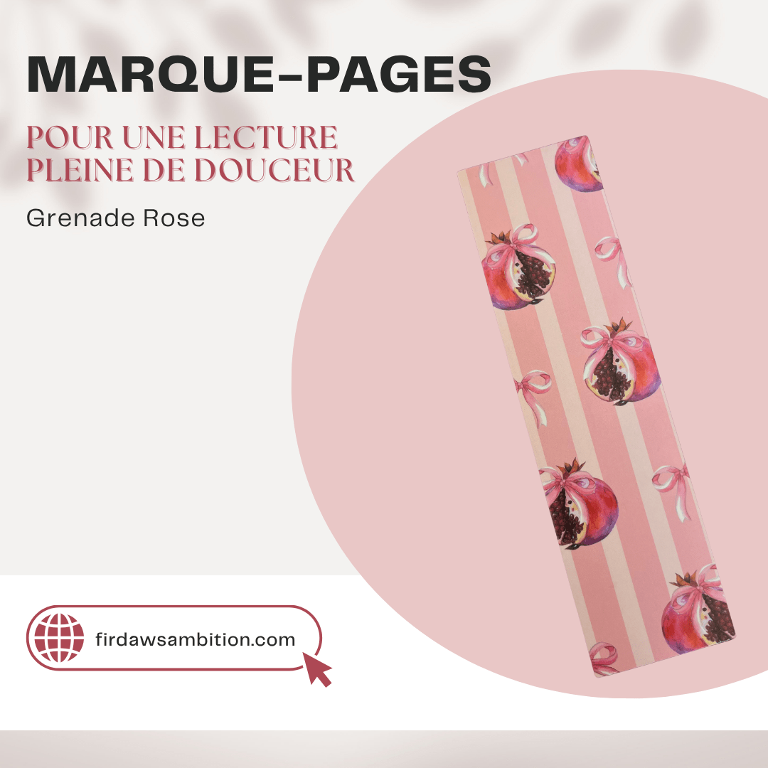 Marque - pages pour sublimer tes lectures - Firdaws Ambition