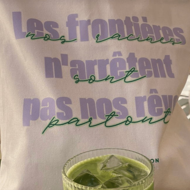 Tote bag citation inspirante | Design minimaliste & élégant - Firdaws Ambition