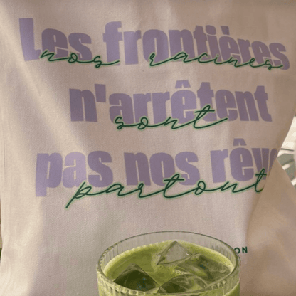 Tote bag citation inspirante | Design minimaliste & élégant - Firdaws Ambition