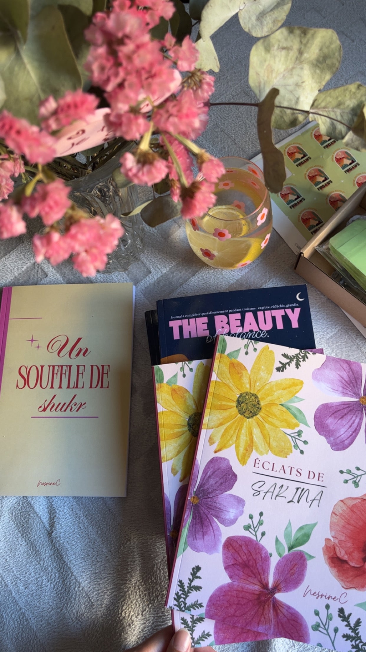 Coffret Signature | 3 Carnets Incontournables pour Nourrir ton Âme - Firdaws Ambition