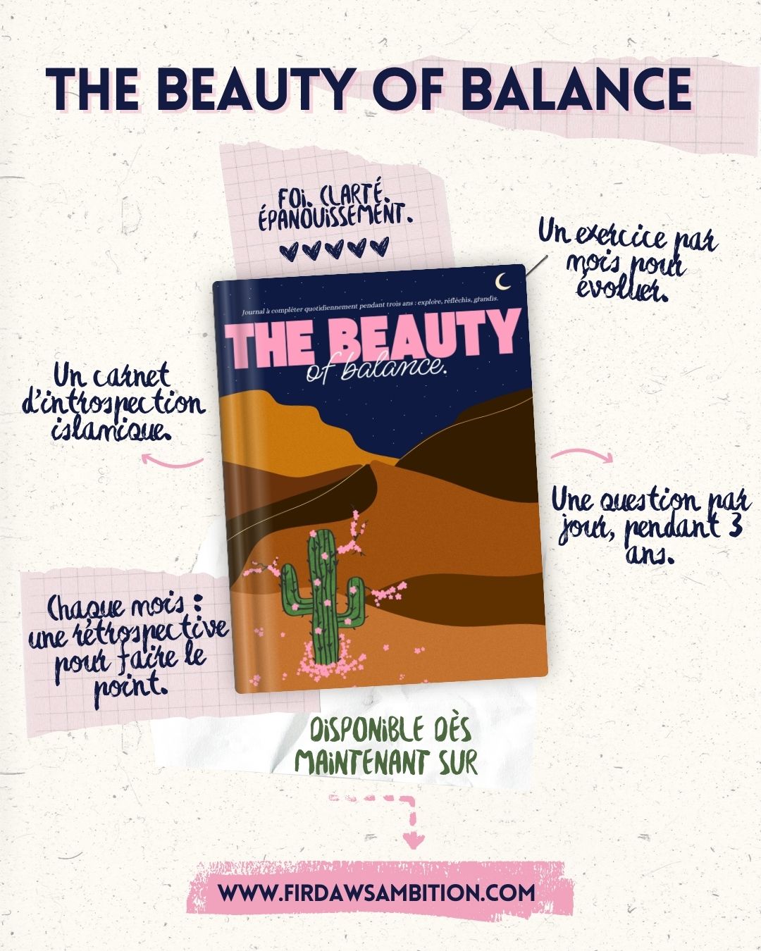 The Beauty of Balance | Journal d’introspection sur 3 ans | Réflexion quotidienne - Firdaws Ambition
