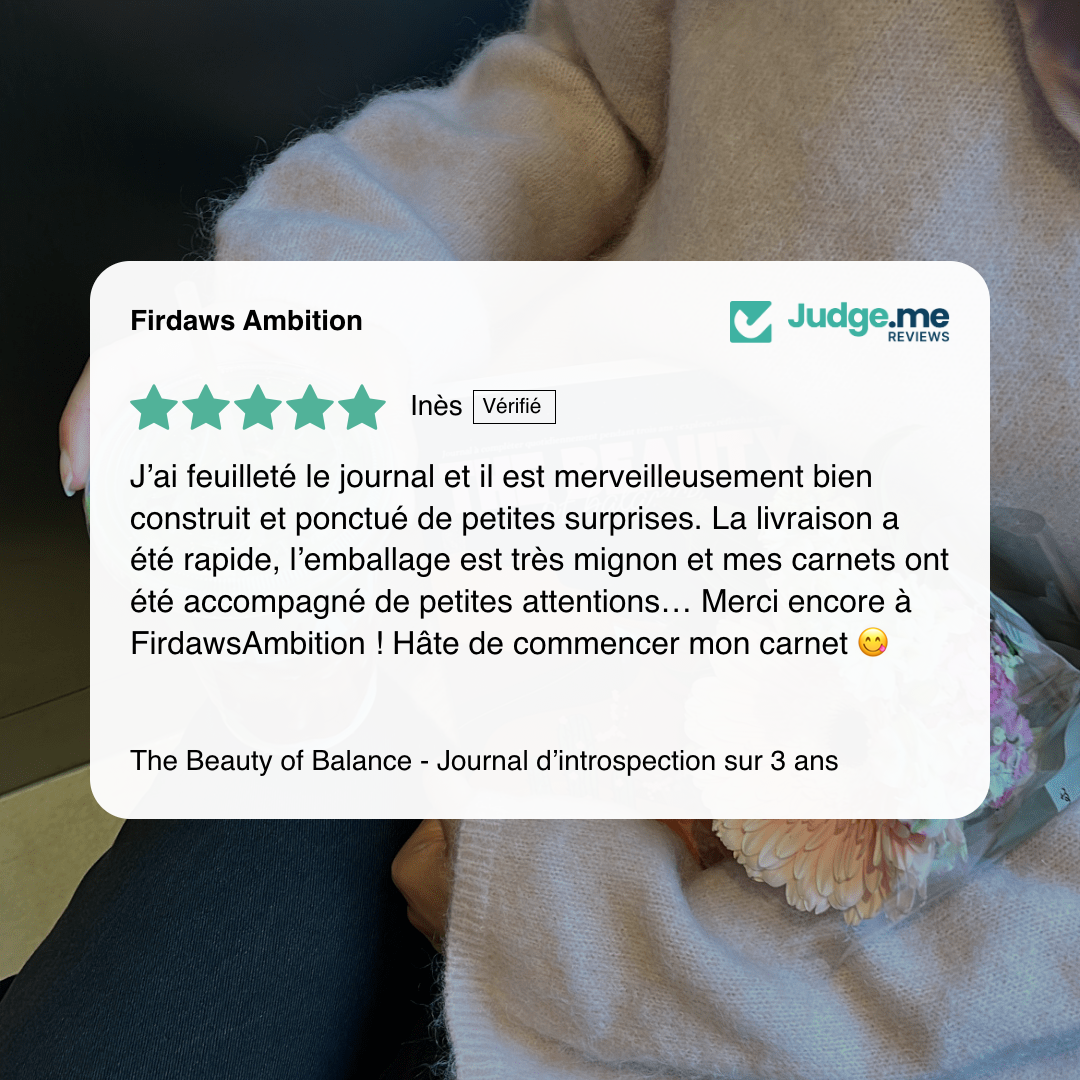 The Beauty of Balance - Journal d’introspection sur 3 ans